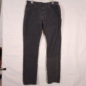 Adriano Goldschmied Corduroy Pants Mens 32 Gray Everett Slim Straight